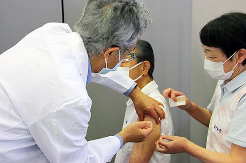 ワクチン接種の様子