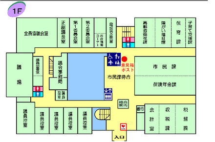 意見箱案内図