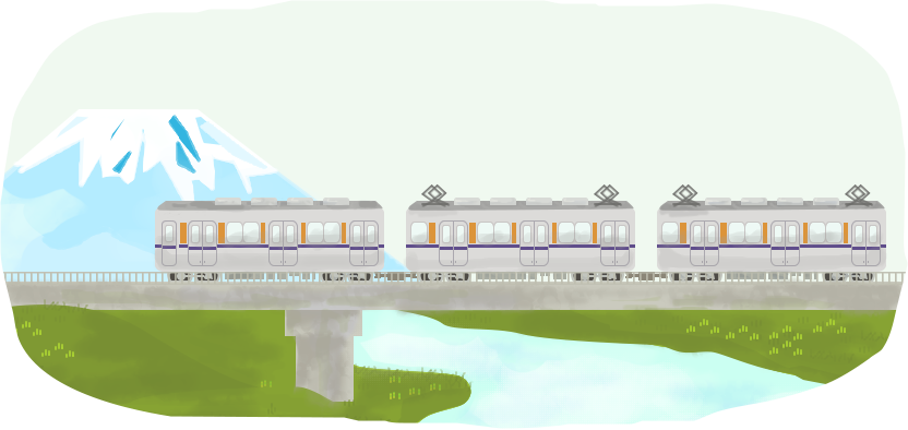 東武鉄道と富士山