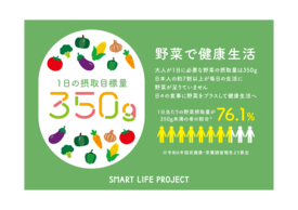 野菜で健康生活（1日の摂取目標量）