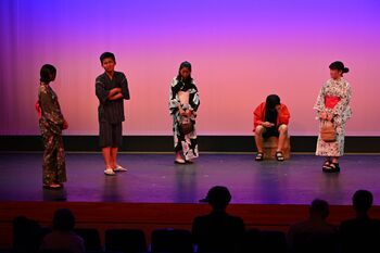 富士見高校演劇部の公演のようす