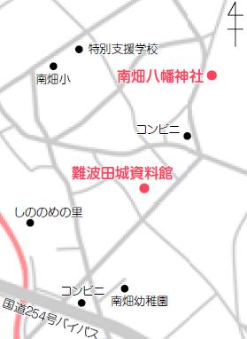 南畑地区の地図