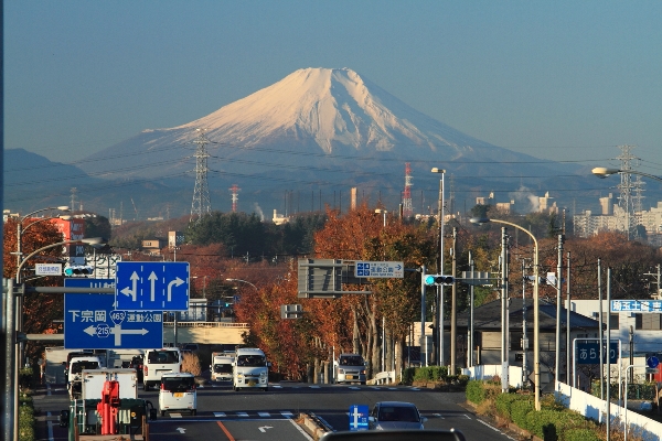 羽根倉橋からの富士山