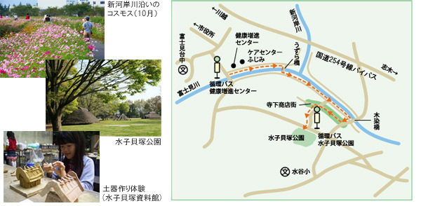水子貝塚公園周辺マップ