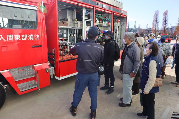 消防車の展示写真