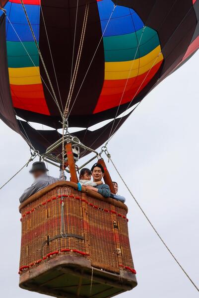 気球係留フライトの様子