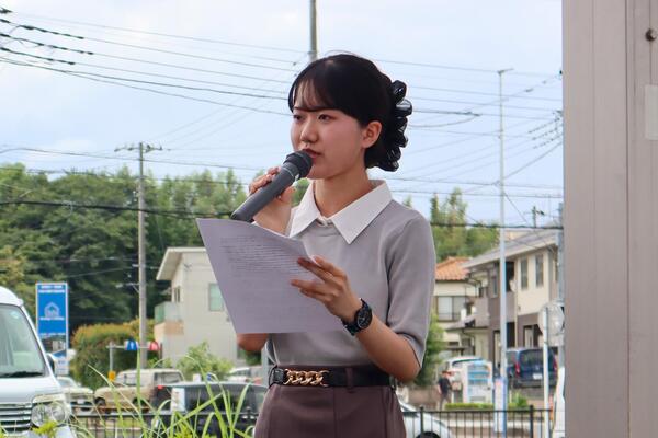 体験学習を語る様子
