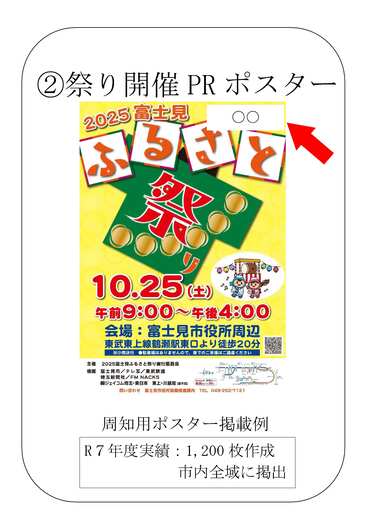 冠スポンサーロゴ掲載箇所参考画像２　開催PRポスター