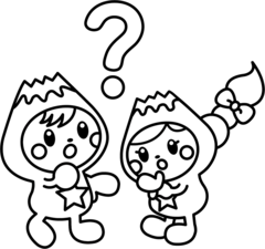 考えているのぬりえ