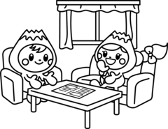 相談室のぬりえ