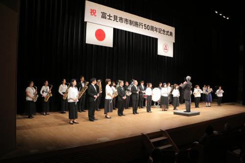 富士見ファンファーレ初披露の様子