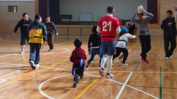 針ケ谷小タグラグビー体験会